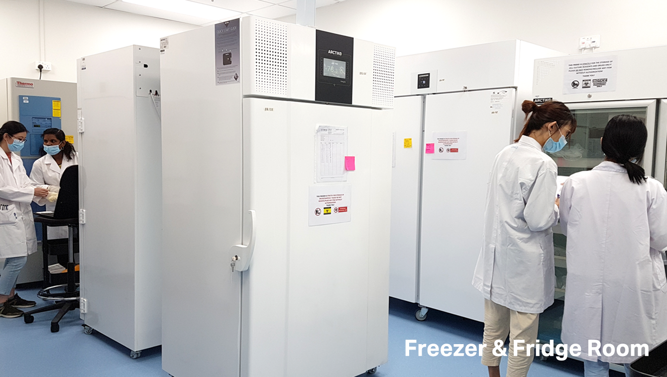 Freezer & Fridge Room Prestige Biopharma CMCB