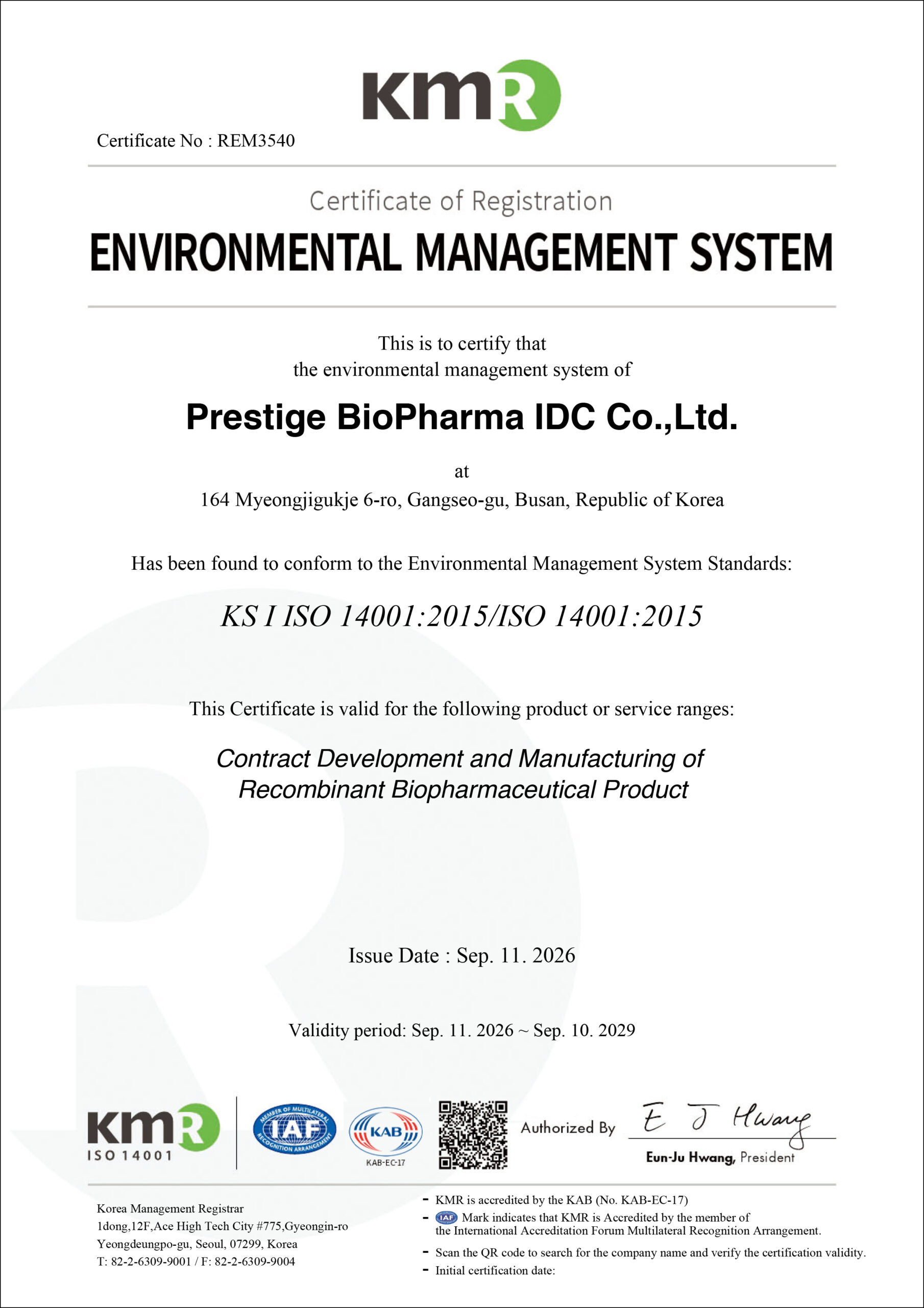 ISO 14001 Certification